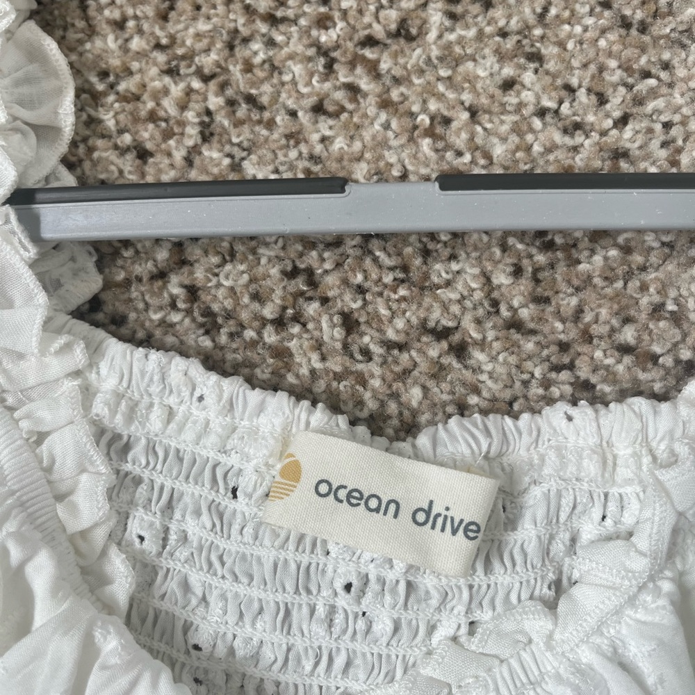 Ocean Drive White Top NWT Size M - Picture 5 of 6